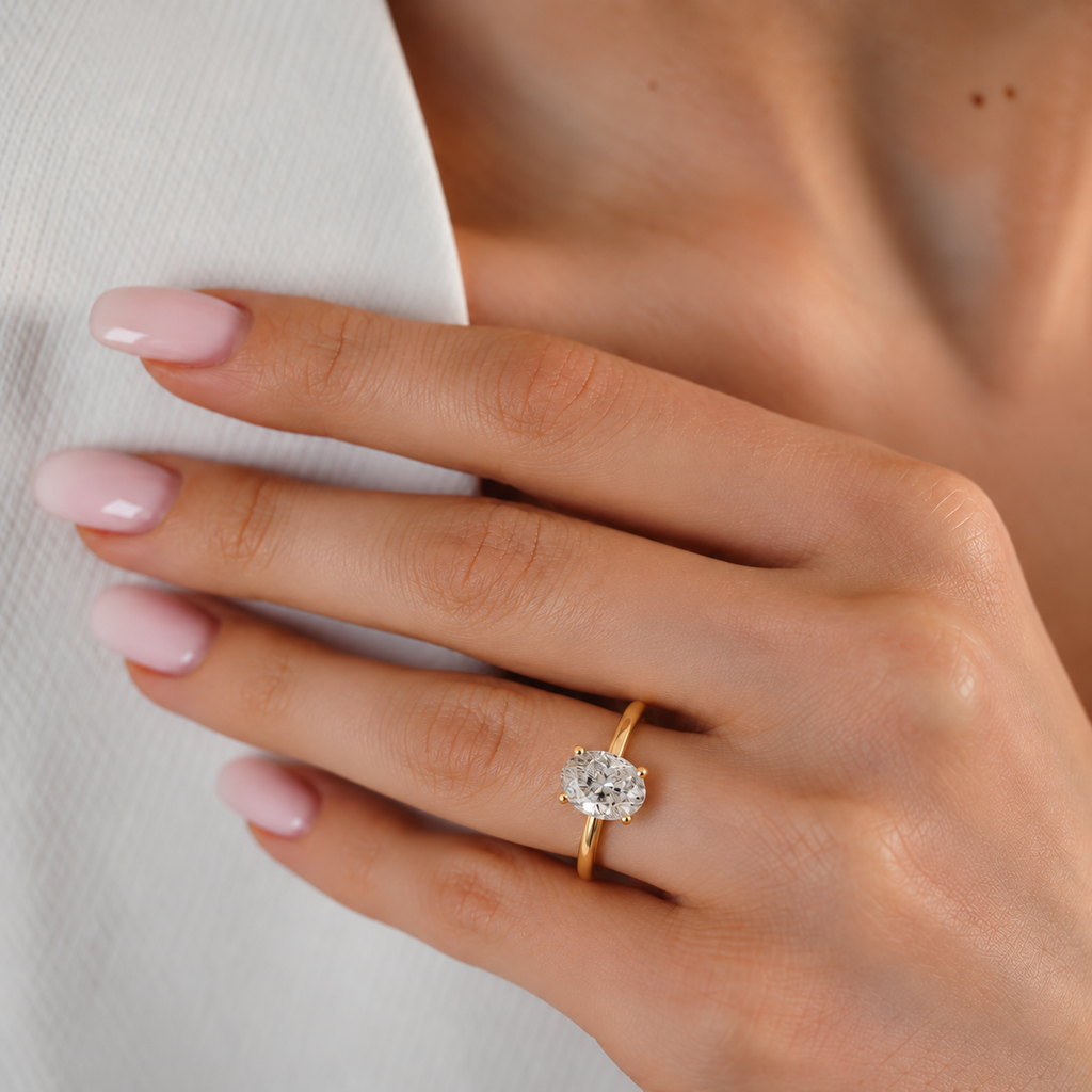 Oval Solitaire Engagement Ring