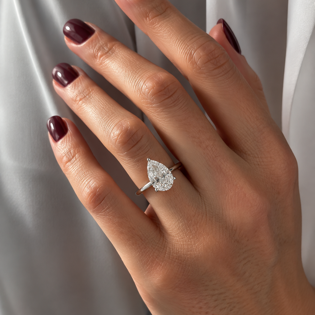Pear Solitaire Engagement Ring