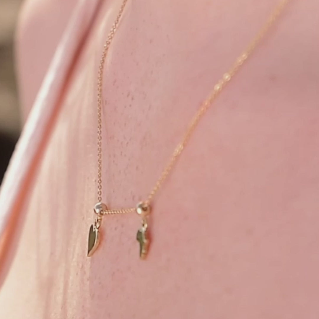 Apple Charm Necklace | Women's Apple Charm Necklace | ORA Jewellery