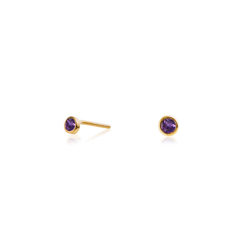 Zia Rise Midnight Gold Studs