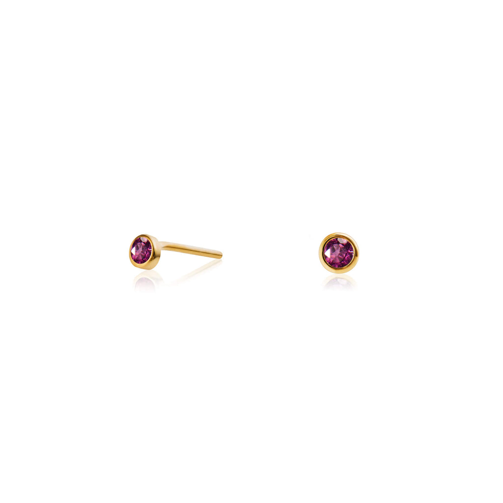 Zia Rise Midnight Gold Studs