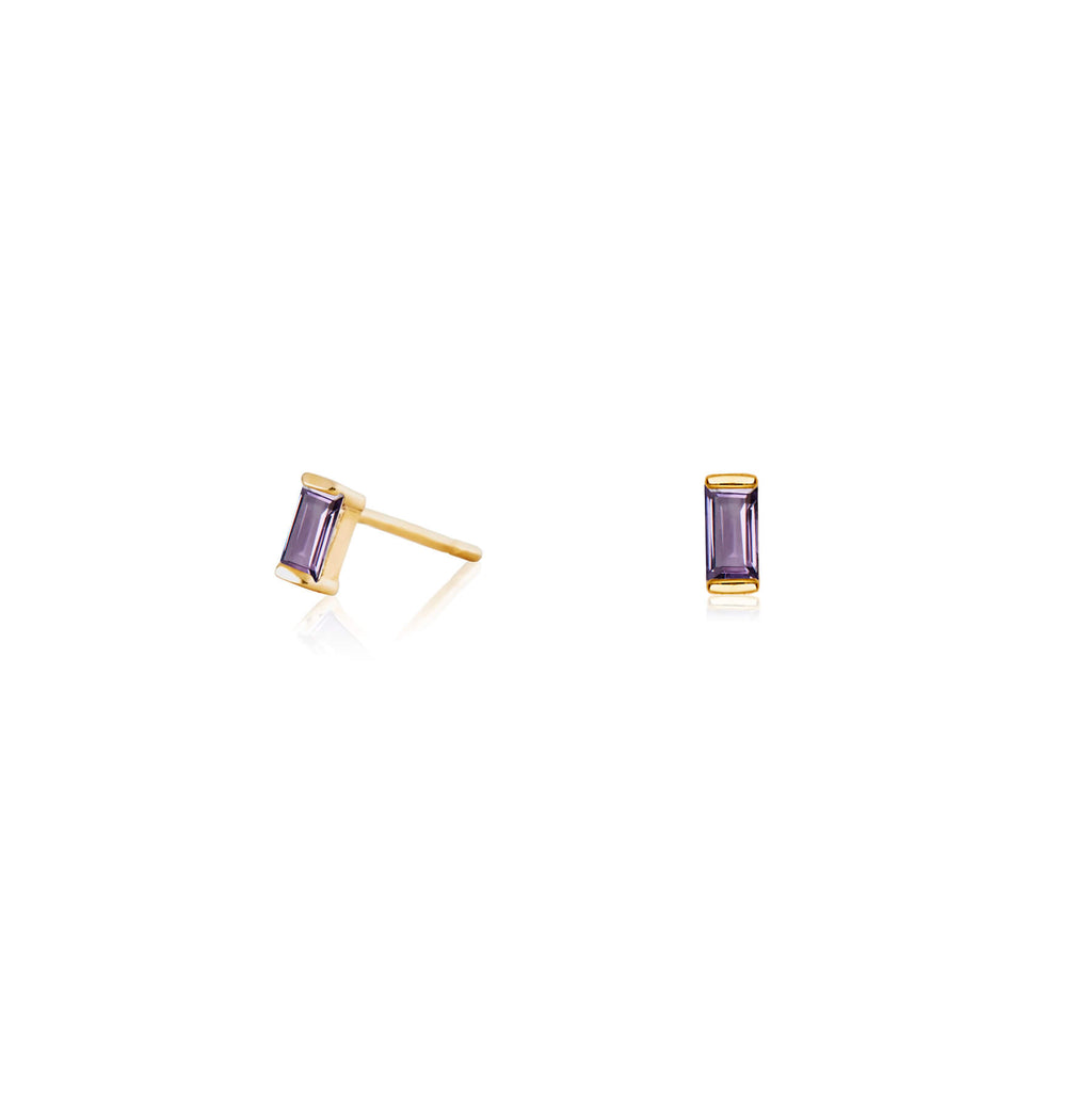 Ria Midnight Gold Studs