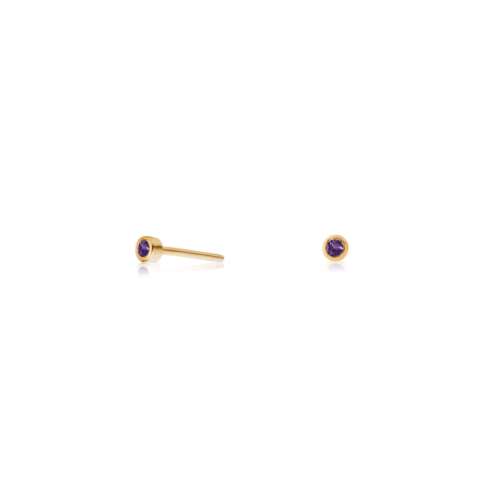 Zia Midnight Gold Studs