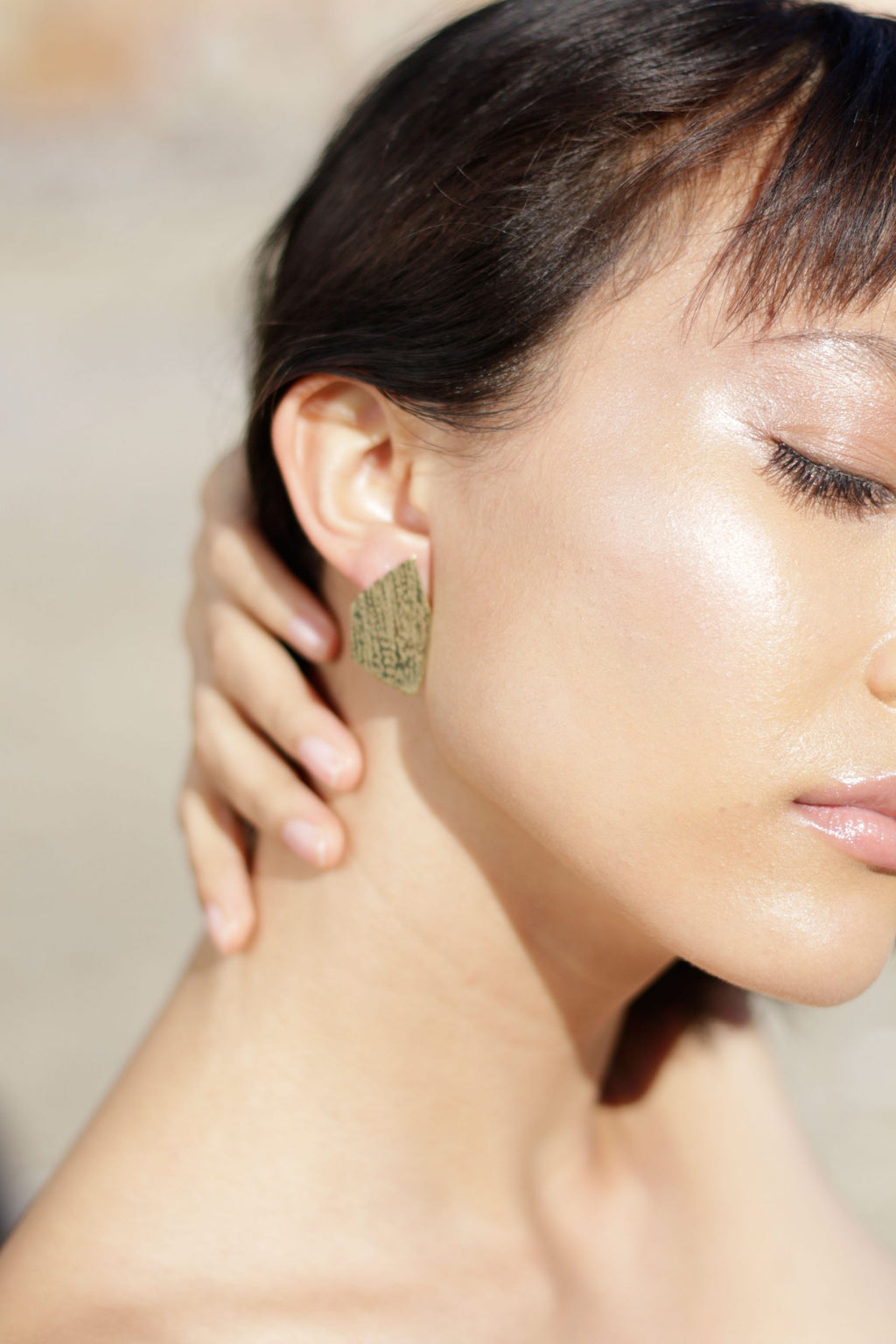 Organic Diamond Brass Studs