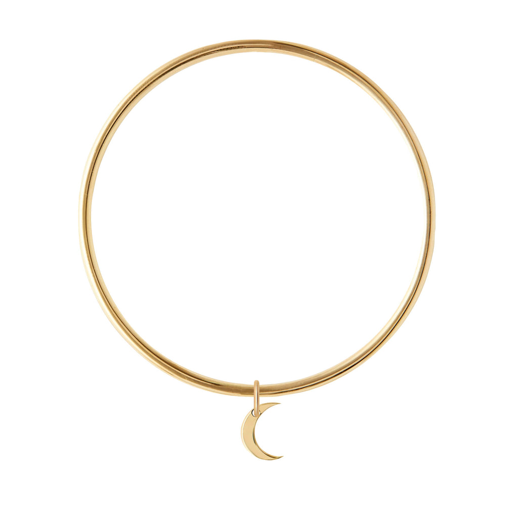 Moon Charm Bangle