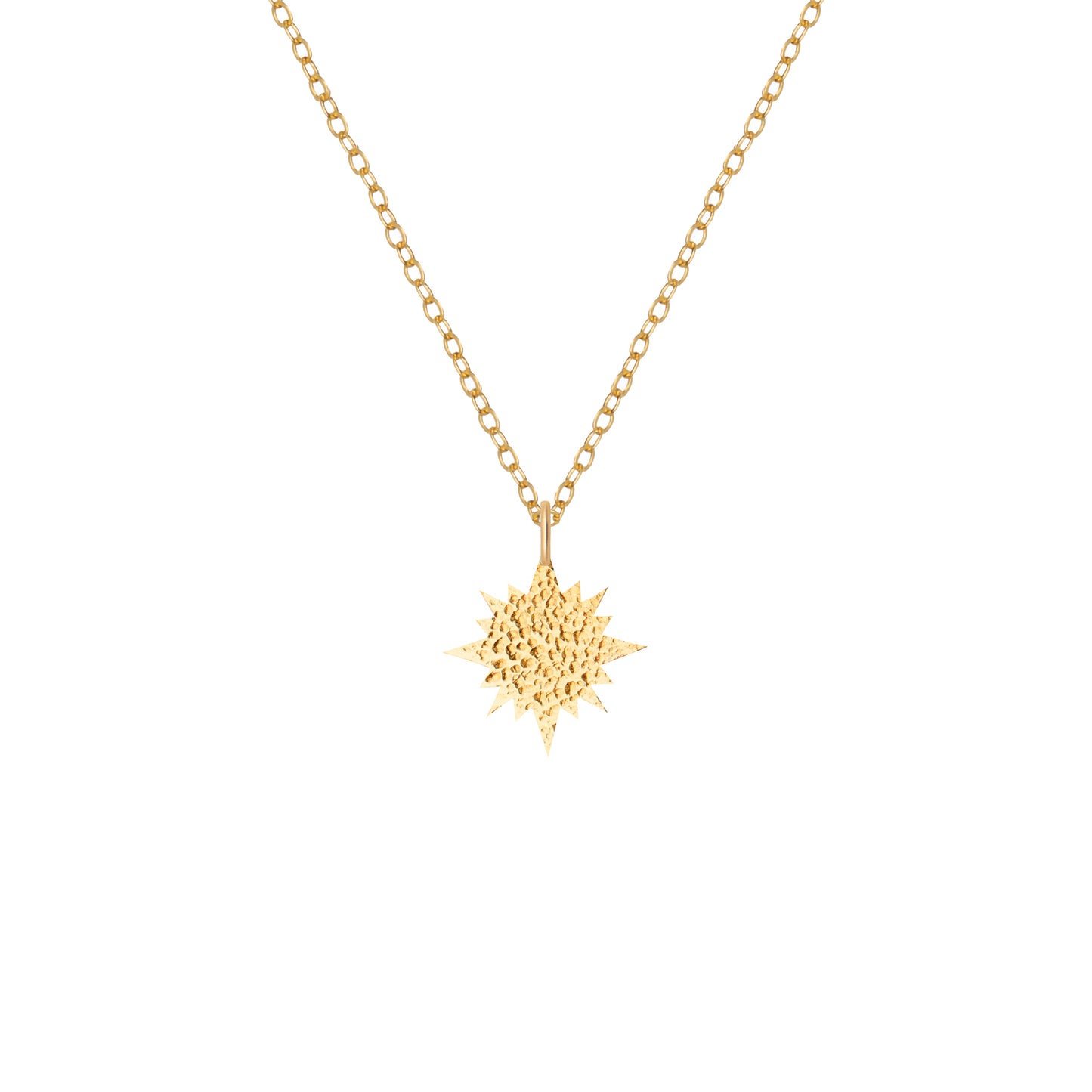 Hammered Sun Necklace