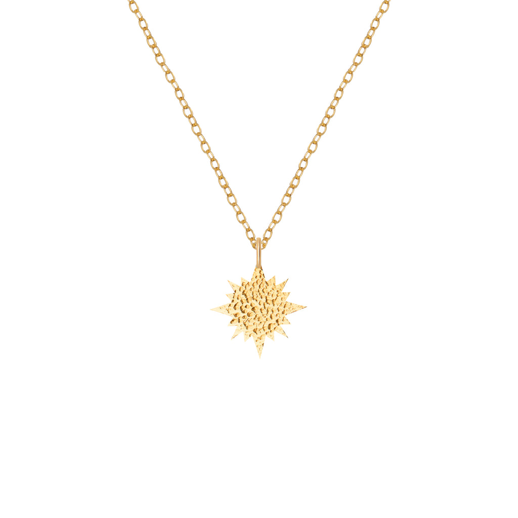 Hammered Sun Necklace