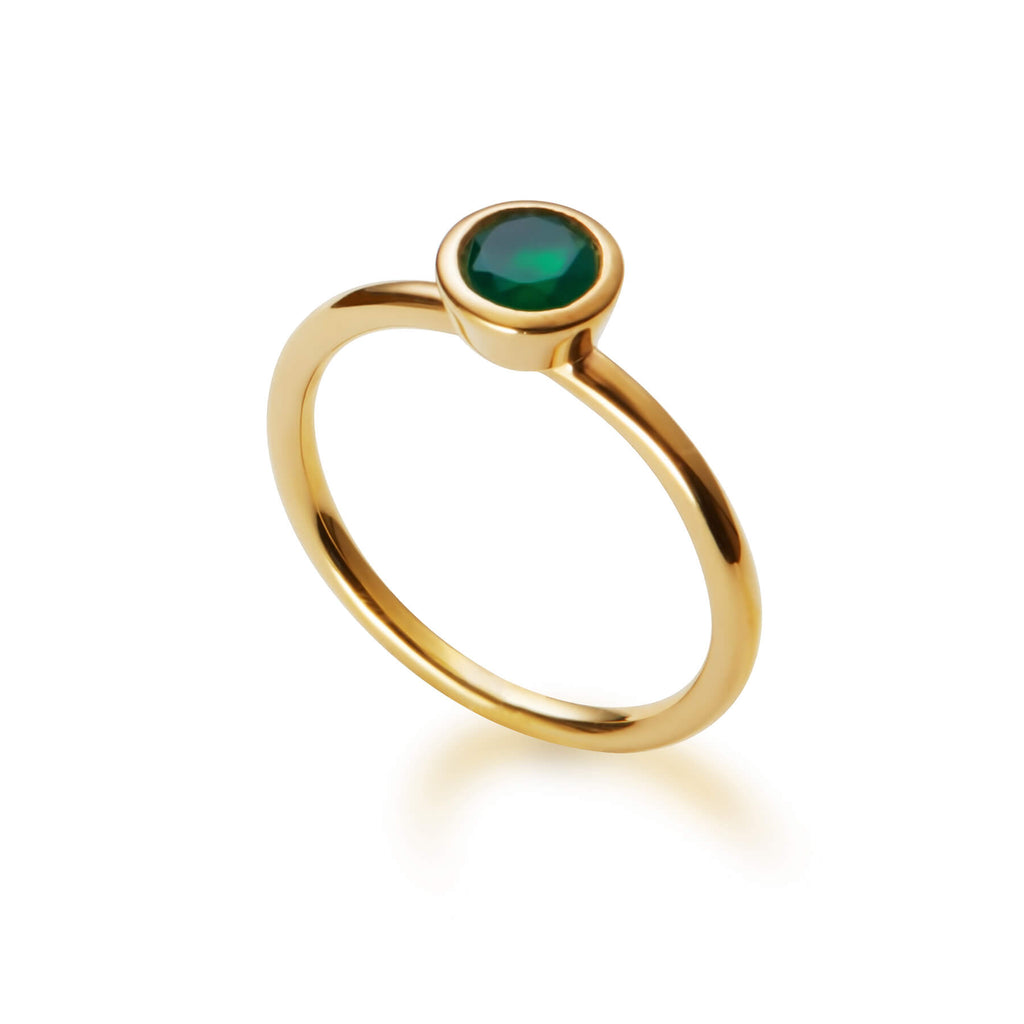 Women's Gemstone Brass Ring | Gemstone Brass Ring | ORA Jewellery
