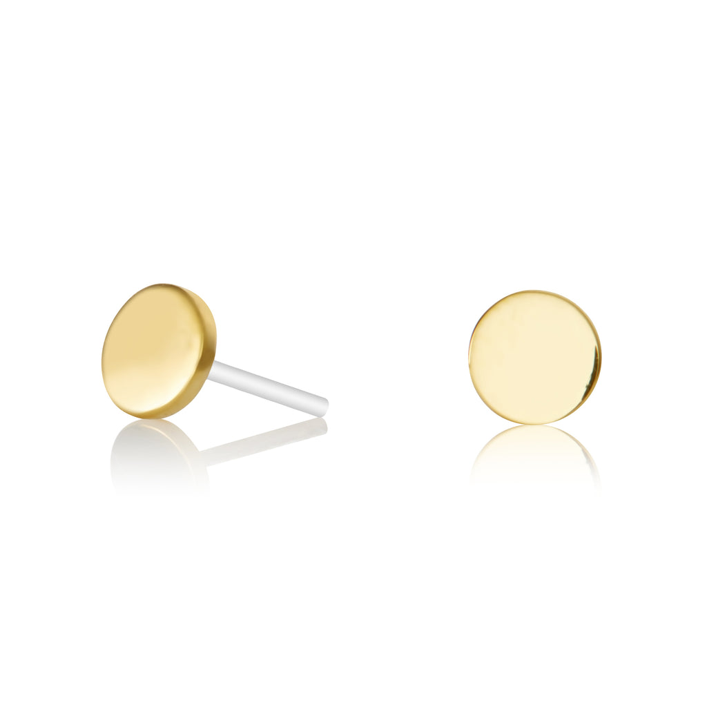 Tiny 6mm Circle Studs