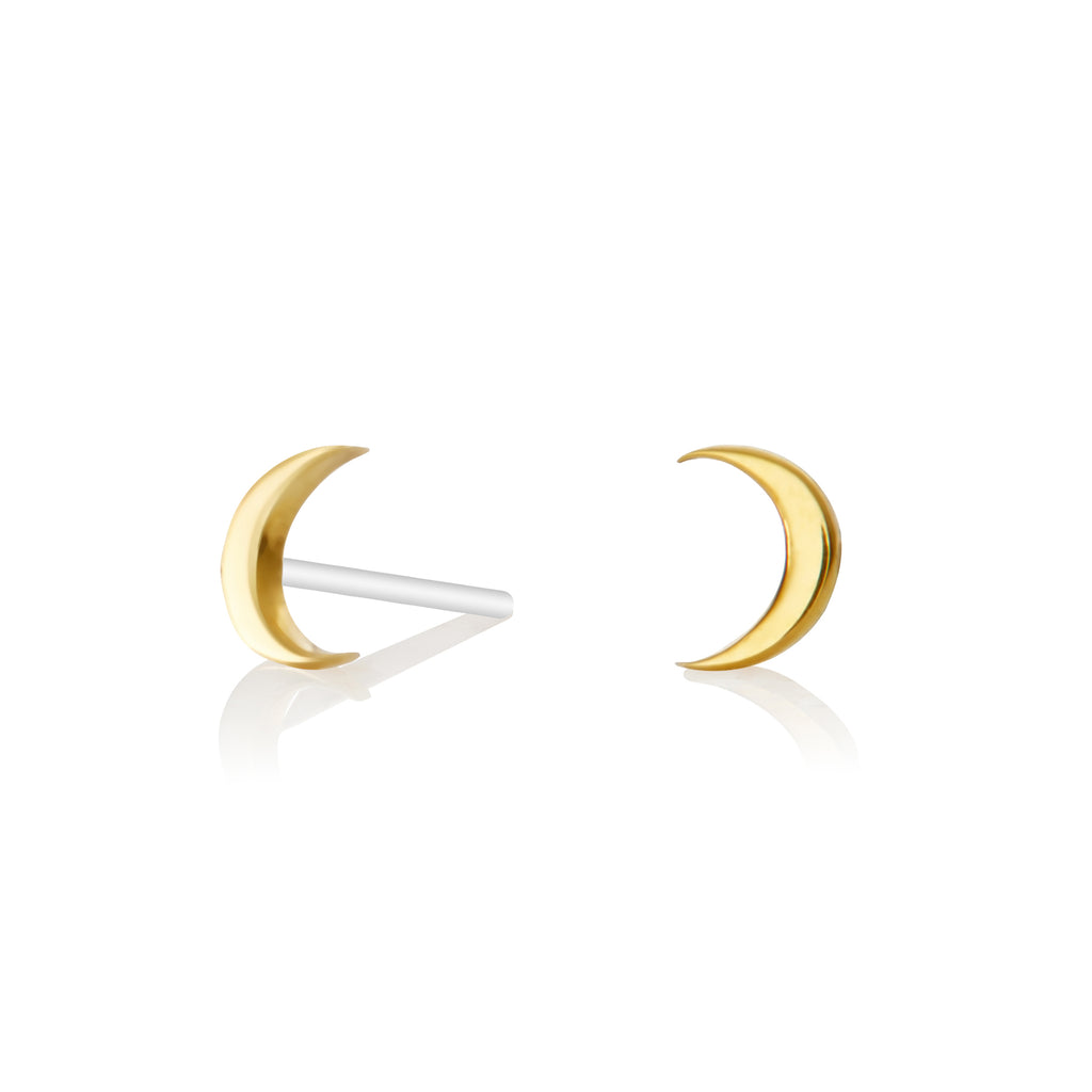 Tiny Moon Studs