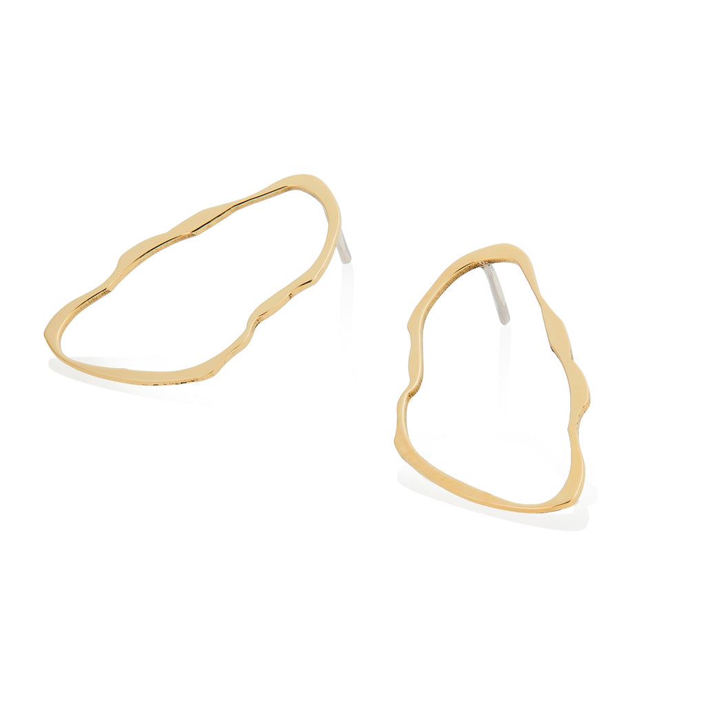 Organic Oval Brass Studs