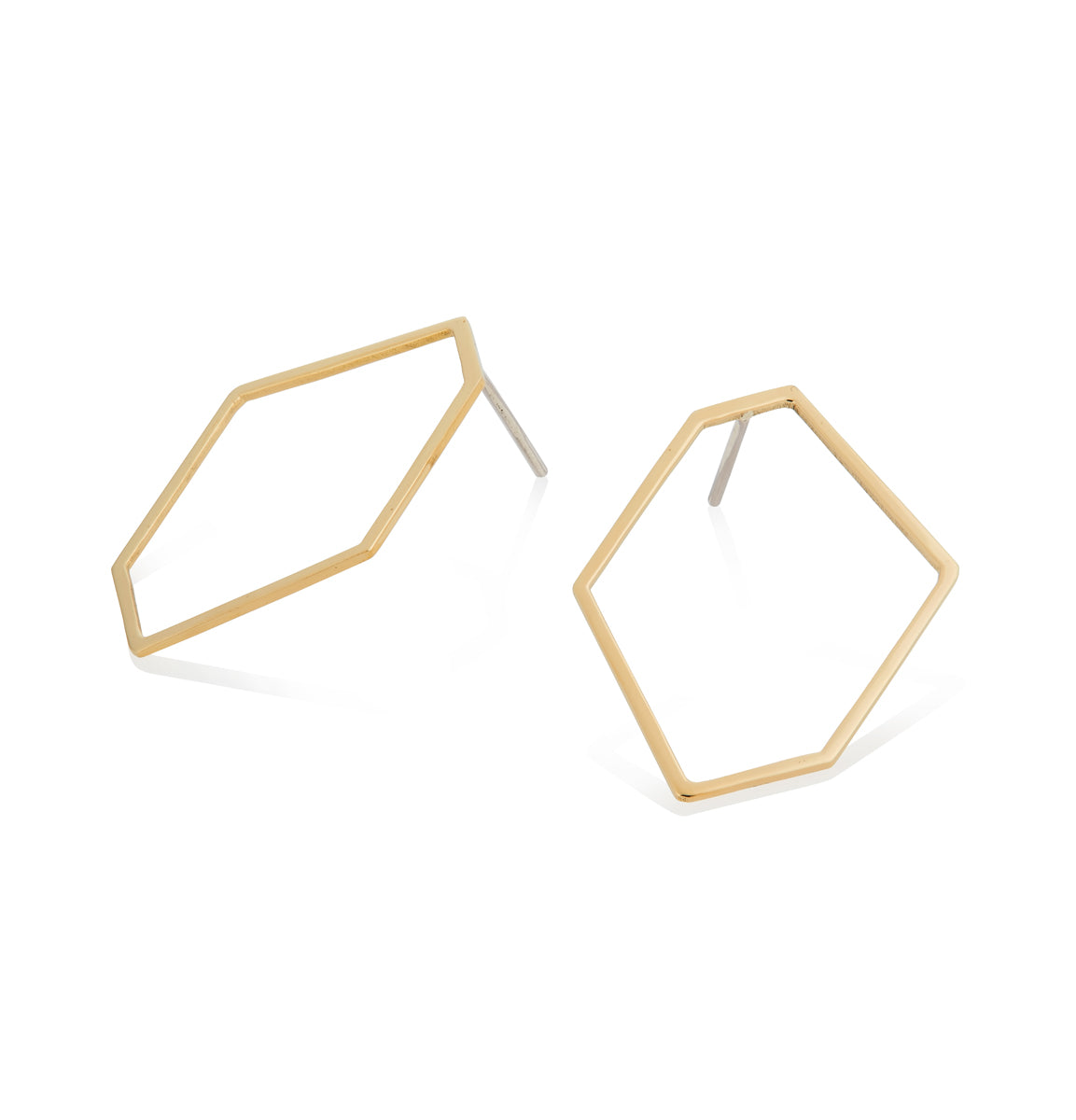 Hexagon Frame Brass Studs