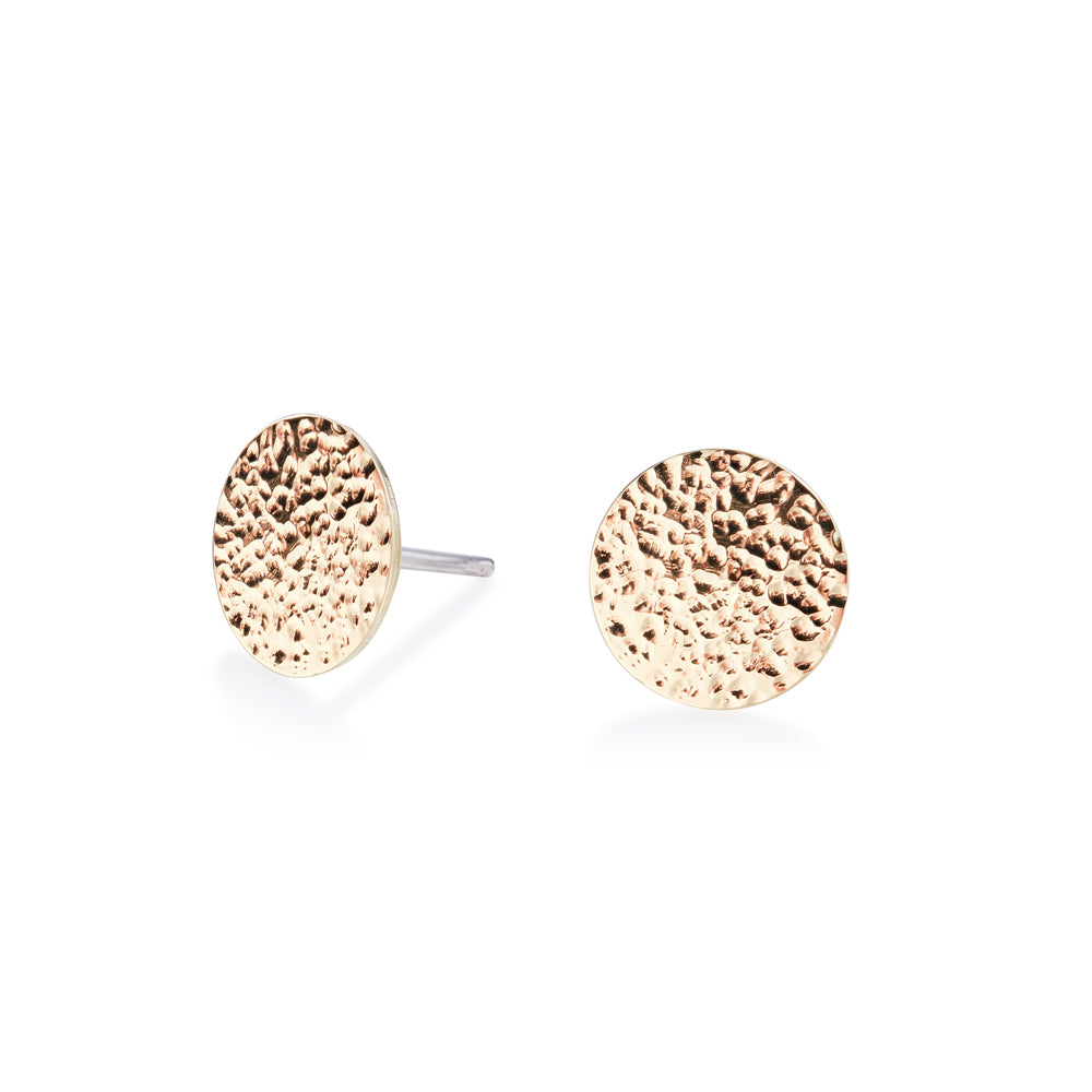 Circle Molten Stud Earrings | Molten Stud Earrings | ORA Jewellery