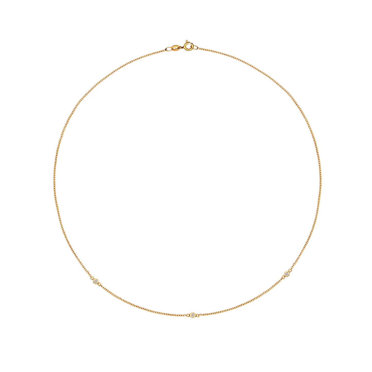 Zia Trio Gold Necklace