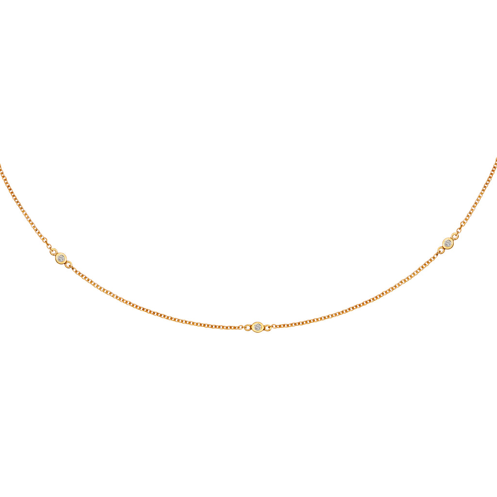 Zia Trio Gold Necklace