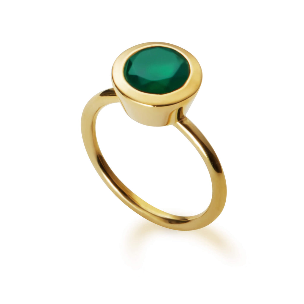 Women's Gemstone Brass Ring | Gemstone Brass Ring | ORA Jewellery