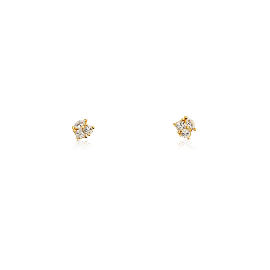 Luna Gold Studs