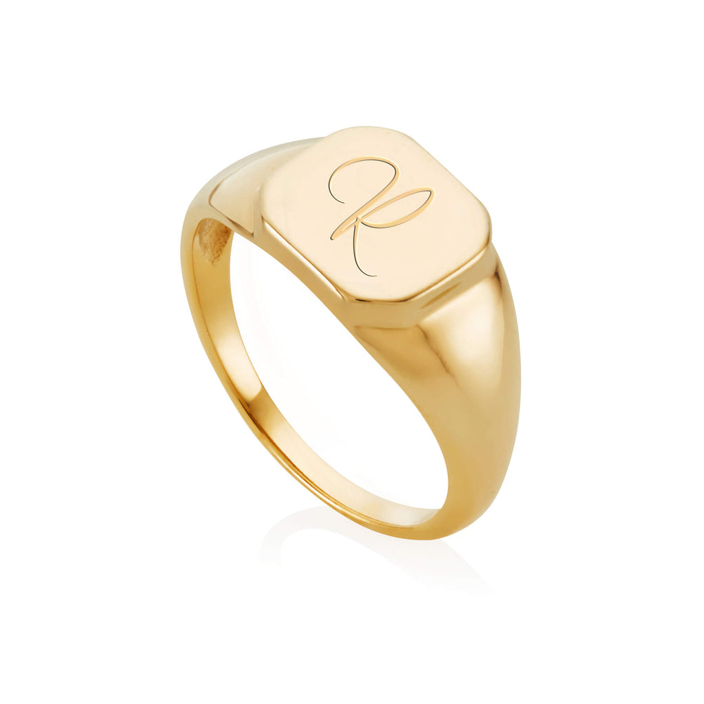Octagon Signet Ring