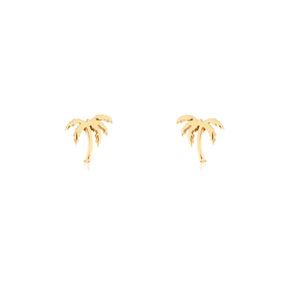 Tiny Palm Tree Studs