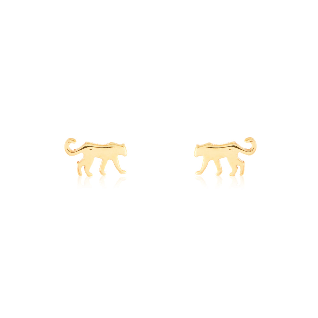 Tiny Leopard Studs