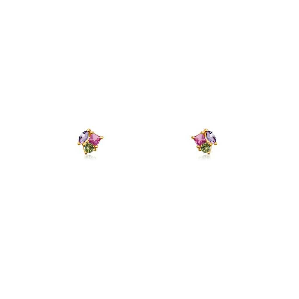 Luna Fusion Amethyst Studs