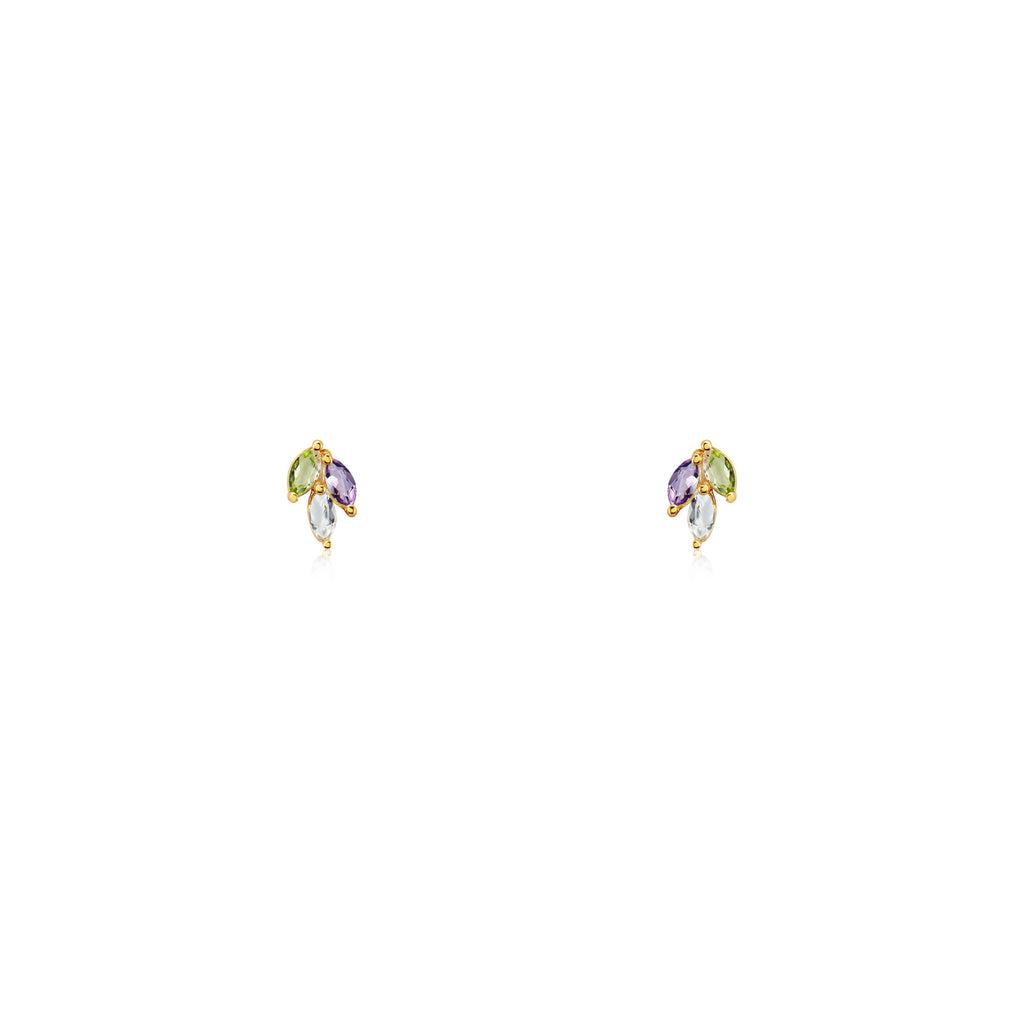 Laya Fusion Amethyst Studs