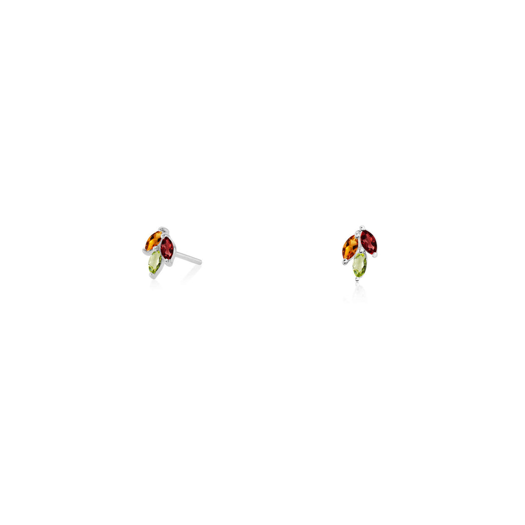 Laya Fusion Garnet Studs