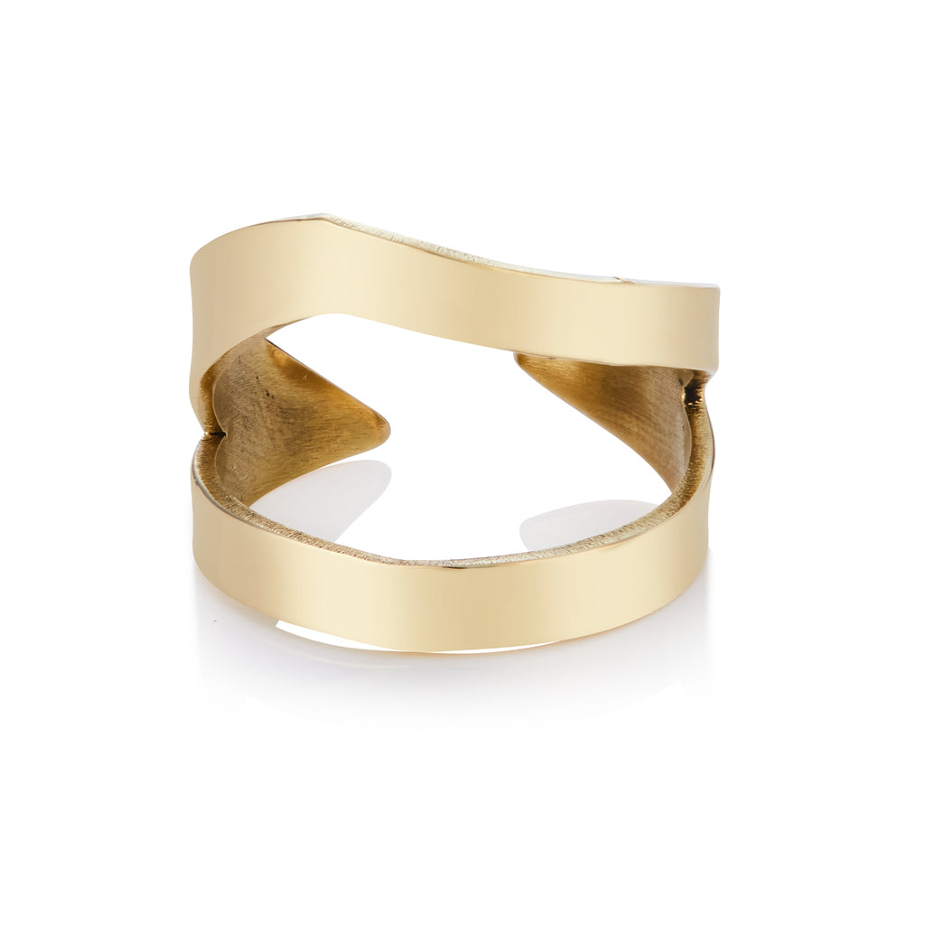 Women's Angular Brass Ring | Angular Brass Ring | ORA Jewellery