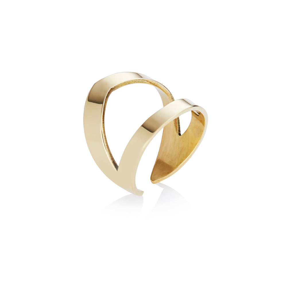 Women's Angular Brass Ring | Angular Brass Ring | ORA Jewellery