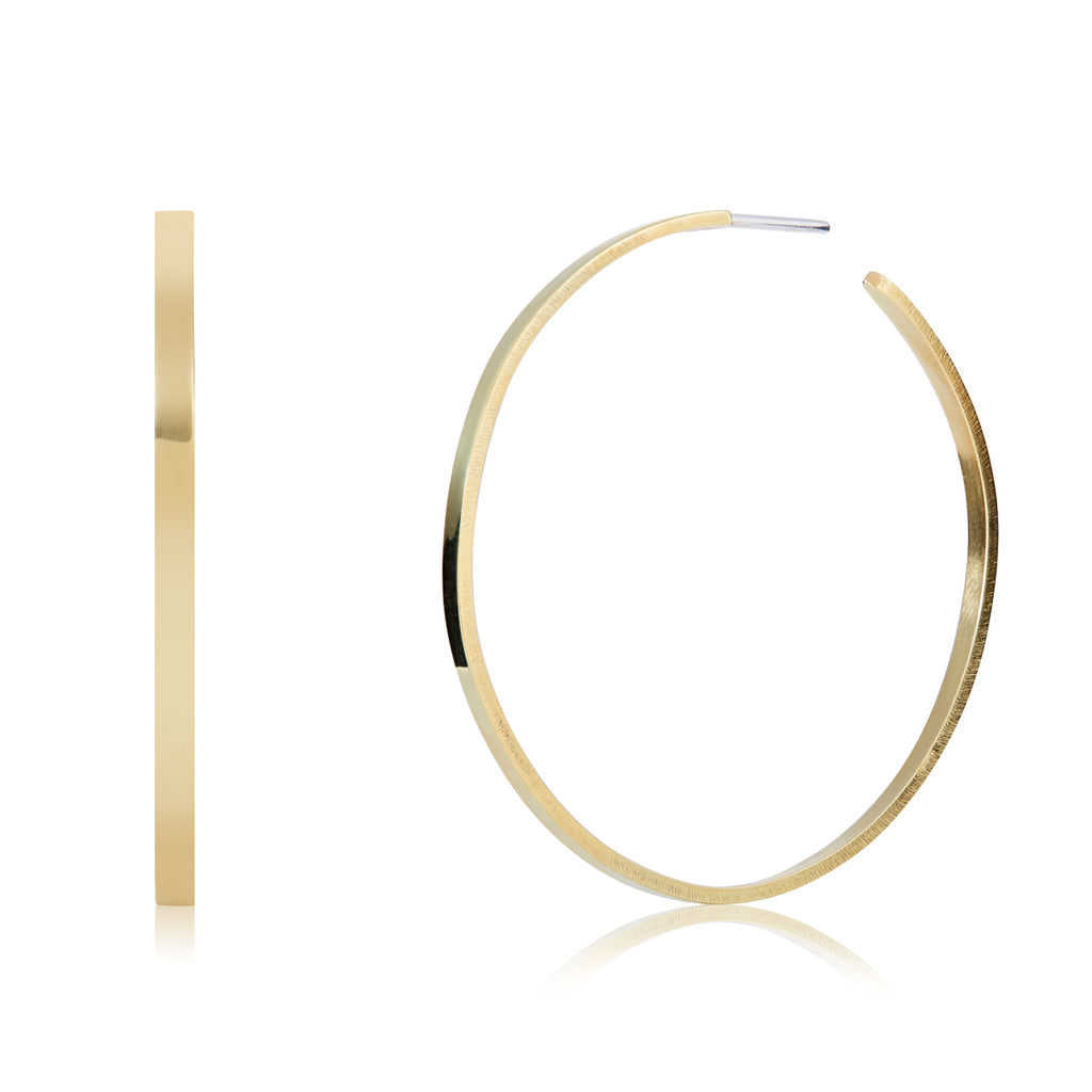 Large Brass Hoops