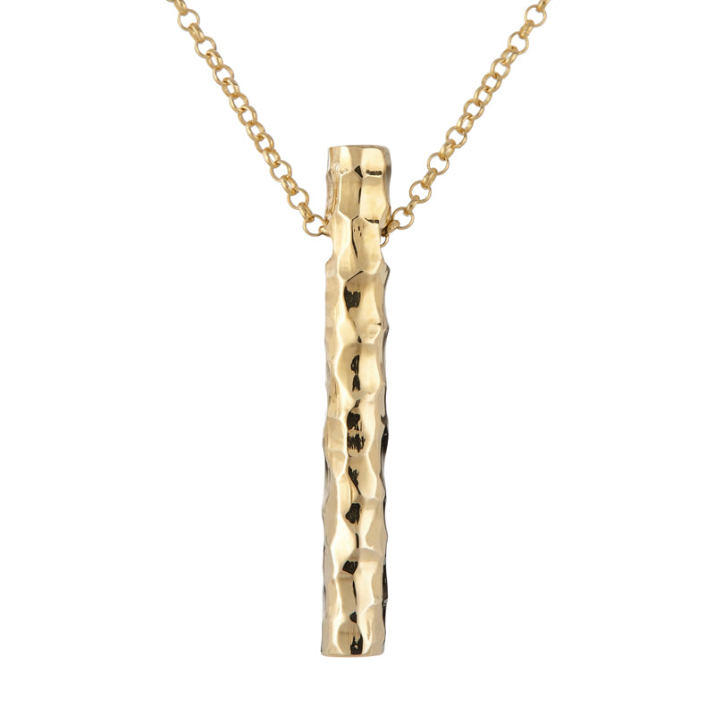 Hammered Bar Necklace