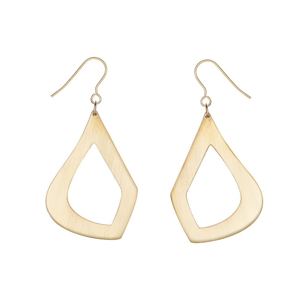 Drop Brass Earrings