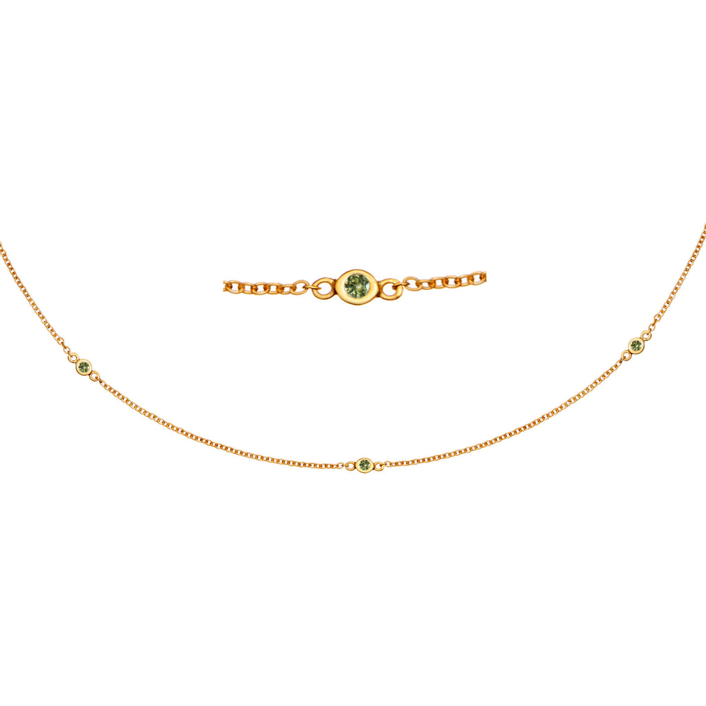 Zia Trio Shine Gold Necklace