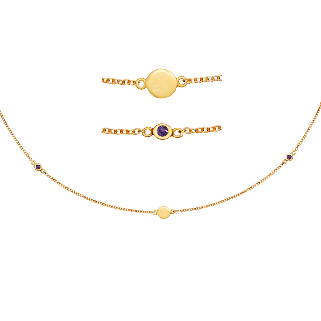 Skara Midnight Gold Necklace