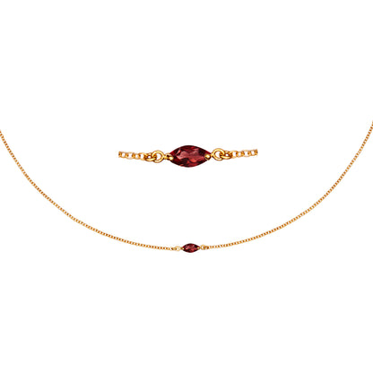 Maya Midnight Gold Necklace