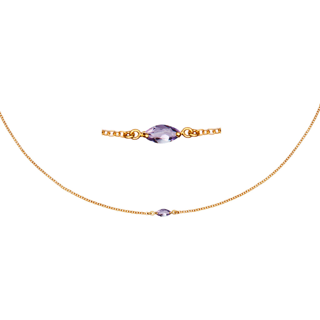 Maya Midnight Gold Necklace