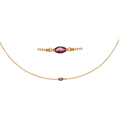 Maya Midnight Gold Necklace