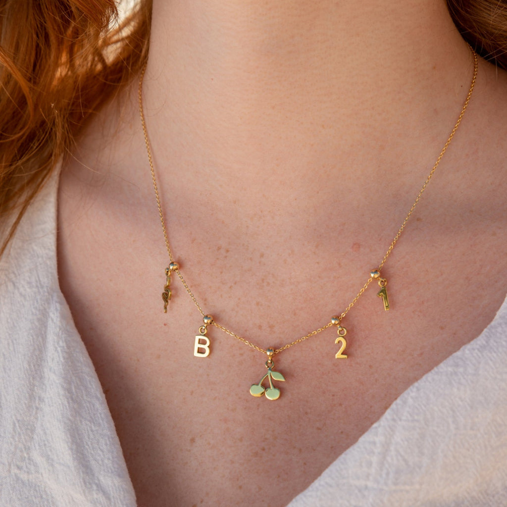 Apple Charm Necklace | Women's Apple Charm Necklace | ORA Jewellery
