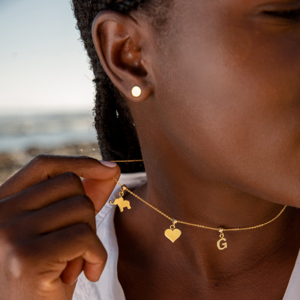 Elephant Charm Necklace | Stylish Elephant Necklace | ORA Jewellery