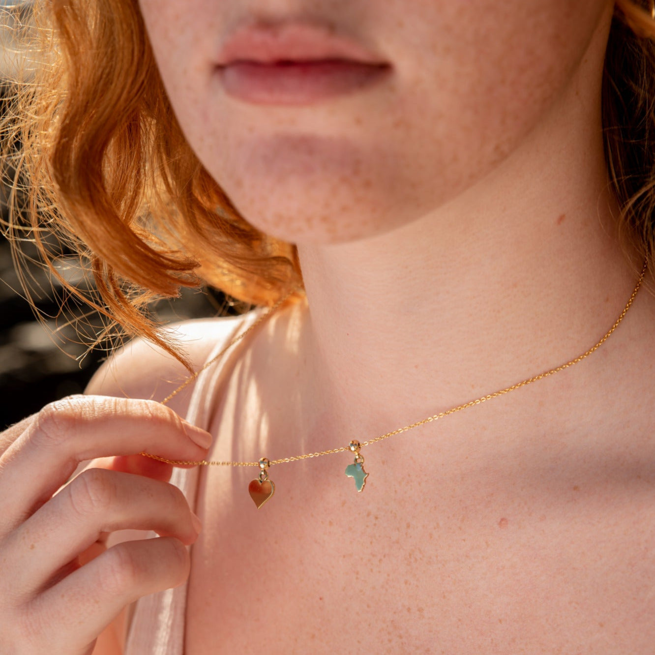 Africa Gold Plated Charm