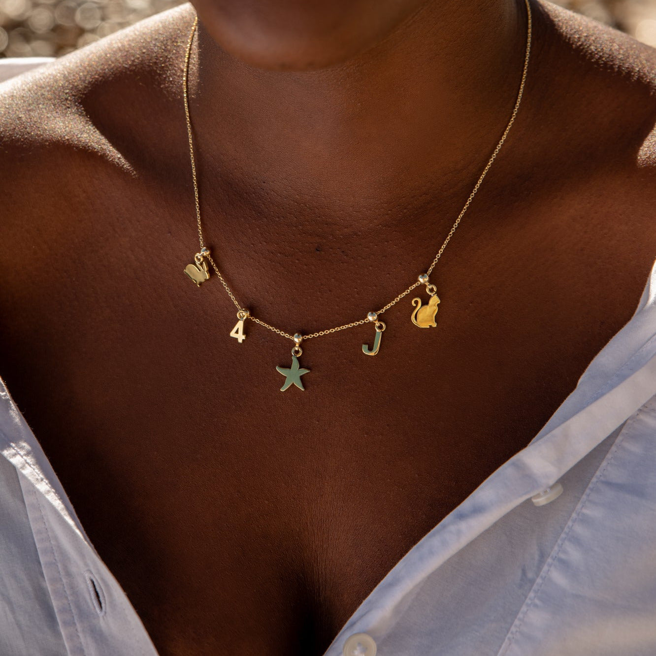 Four Leaf Clover Gold Plated Charm