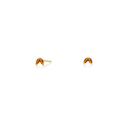 Ava Shine Gold Stud Earrings | ORA Jewellery