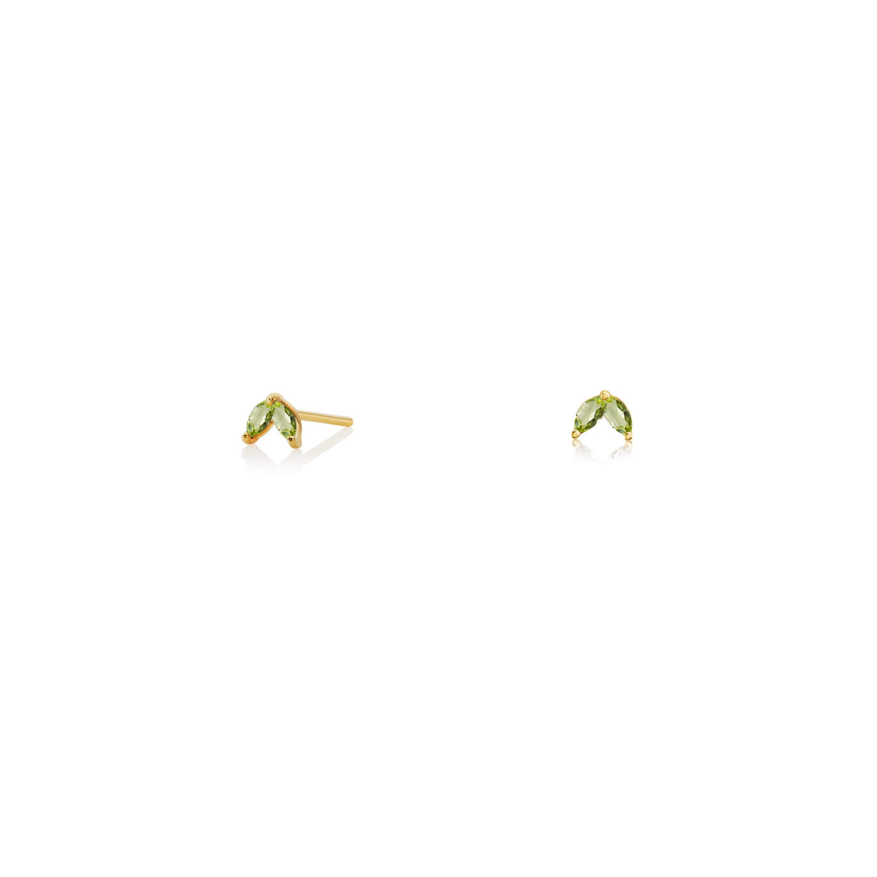 Ava Shine Gold Stud Earrings | ORA Jewellery
