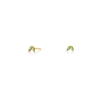 Ava Shine Gold Stud Earrings | ORA Jewellery