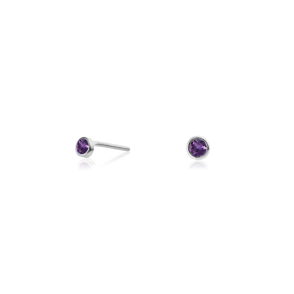 Zia Rise Midnight Silver Studs