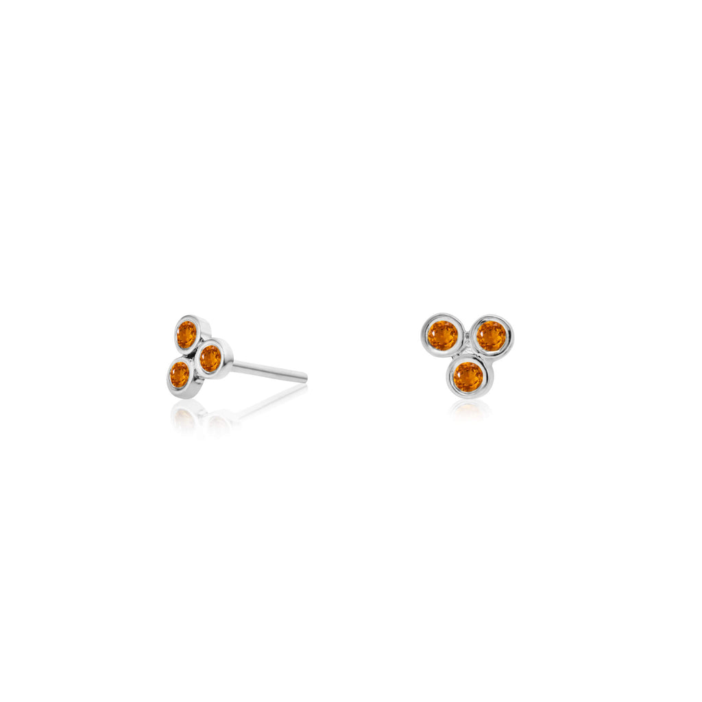 Zia Trio Shine Silver Studs