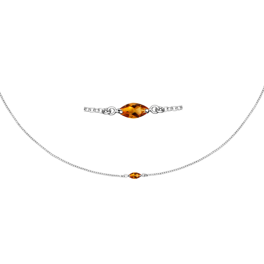 Maya Shine Silver Necklace