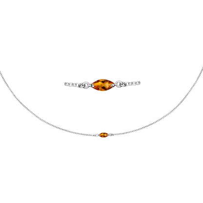 Maya Shine Silver Necklace