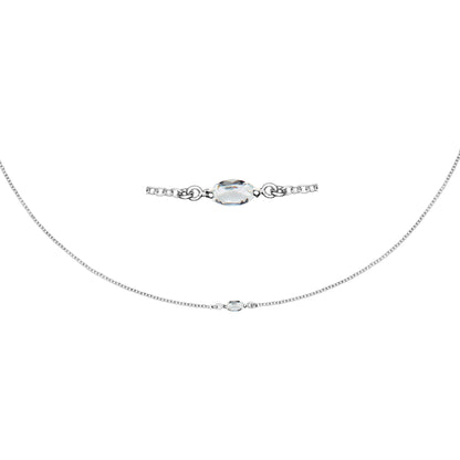 Maya Shine Silver Necklace