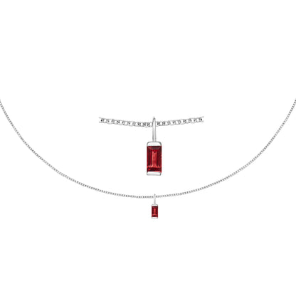 Ria Midnight Silver Necklace